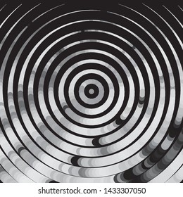 Monochrome geometric vector background. Abstract halftone illustration pattern. Vintage texture