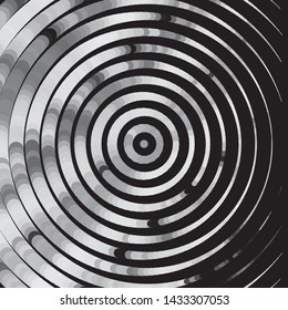 Monochrome geometric vector background. Abstract halftone illustration pattern. Vintage texture