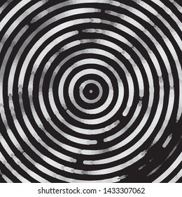 Monochrome geometric vector background. Abstract halftone illustration pattern. Vintage texture