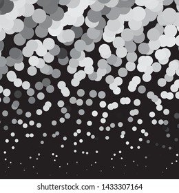 Monochrome geometric vector background. Abstract halftone illustration pattern. Vintage texture