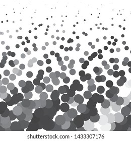 Monochrome geometric vector background. Abstract halftone illustration pattern. Vintage texture