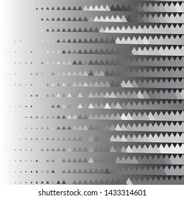 Monochrome geometric vector background. Abstract halftone illustration pattern. Vintage texture