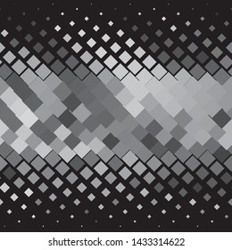 Monochrome geometric vector background. Abstract halftone illustration pattern. Vintage texture