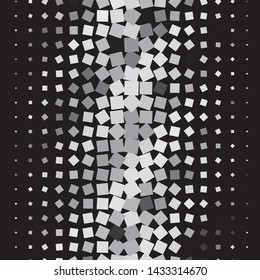 Monochrome geometric vector background. Abstract halftone illustration pattern. Vintage texture