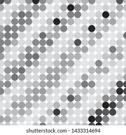 Monochrome geometric vector background. Abstract halftone illustration pattern. Vintage texture
