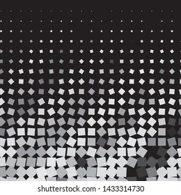 Monochrome geometric vector background. Abstract halftone illustration pattern. Vintage texture