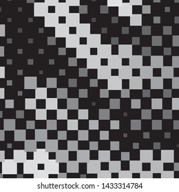 Monochrome geometric vector background. Abstract halftone illustration pattern. Vintage texture