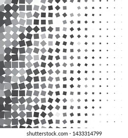 Monochrome geometric vector background. Abstract halftone illustration pattern. Vintage texture