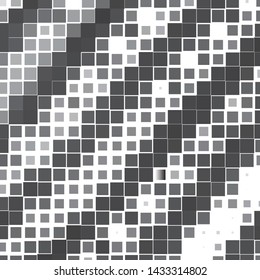 Monochrome geometric vector background. Abstract halftone illustration pattern. Vintage texture