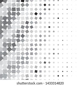Monochrome geometric vector background. Abstract halftone illustration pattern. Vintage texture