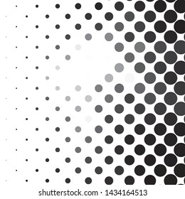 Monochrome geometric vector background. Abstract halftone illustration pattern. Vintage texture