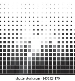 Monochrome geometric vector background. Abstract halftone illustration pattern. Vintage texture