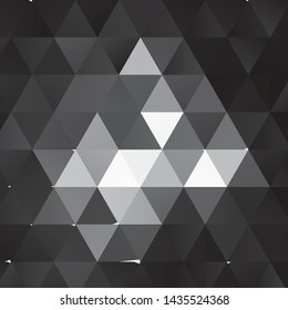 Monochrome geometric vector background. Abstract halftone illustration pattern. Vintage texture