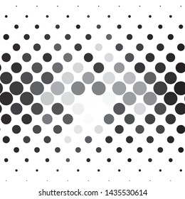 Monochrome geometric vector background. Abstract halftone illustration pattern. Vintage texture
