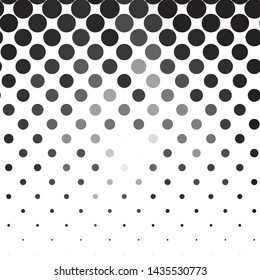 Monochrome geometric vector background. Abstract halftone illustration pattern. Vintage texture