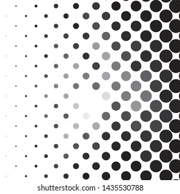 Monochrome geometric vector background. Abstract halftone illustration pattern. Vintage texture