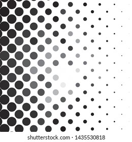 Monochrome geometric vector background. Abstract halftone illustration pattern. Vintage texture
