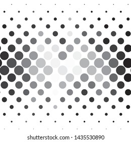 Monochrome geometric vector background. Abstract halftone illustration pattern. Vintage texture