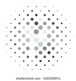 Monochrome geometric vector background. Abstract halftone illustration pattern. Vintage texture