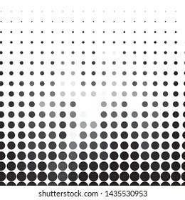 Monochrome geometric vector background. Abstract halftone illustration pattern. Vintage texture