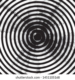 Monochrome geometric vector background. Abstract halftone illustration pattern. Vintage texture