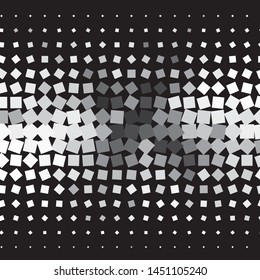 Monochrome geometric vector background. Abstract halftone illustration pattern. Vintage texture