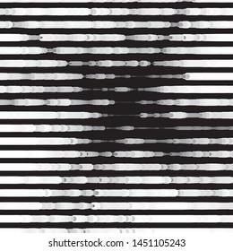 Monochrome geometric vector background. Abstract halftone illustration pattern. Vintage texture