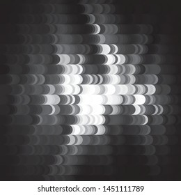 Monochrome geometric vector background. Abstract halftone illustration pattern. Vintage texture