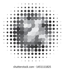 Monochrome geometric vector background. Abstract halftone illustration pattern. Vintage texture