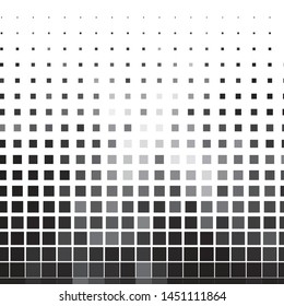 Monochrome geometric vector background. Abstract halftone illustration pattern. Vintage texture