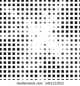 Monochrome geometric vector background. Abstract halftone illustration pattern. Vintage texture