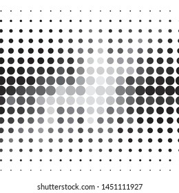 Monochrome geometric vector background. Abstract halftone illustration pattern. Vintage texture