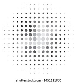 Monochrome geometric vector background. Abstract halftone illustration pattern. Vintage texture