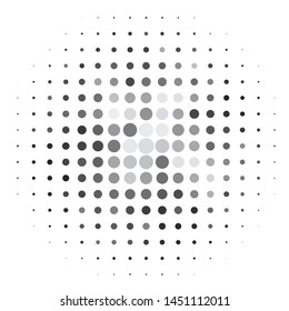 Monochrome geometric vector background. Abstract halftone illustration pattern. Vintage texture