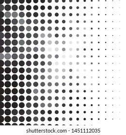 Monochrome geometric vector background. Abstract halftone illustration pattern. Vintage texture