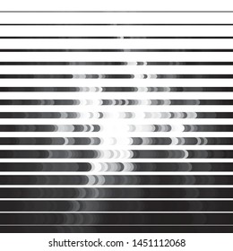 Monochrome geometric vector background. Abstract halftone illustration pattern. Vintage texture