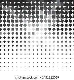 Monochrome geometric vector background. Abstract halftone illustration pattern. Vintage texture