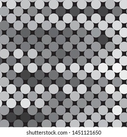 Monochrome geometric vector background. Abstract halftone illustration pattern. Vintage texture