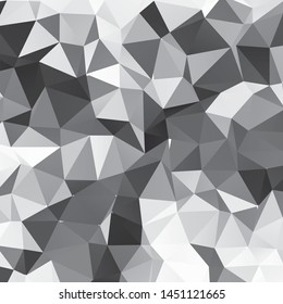 Monochrome geometric vector background. Abstract halftone illustration pattern. Vintage texture