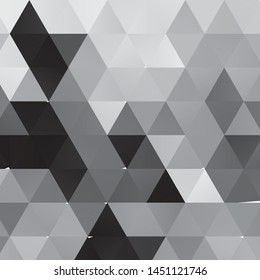 Monochrome geometric vector background. Abstract halftone illustration pattern. Vintage texture