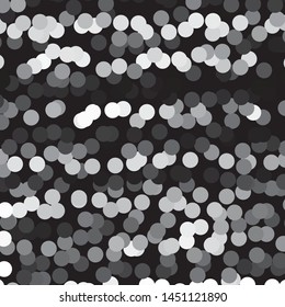 Monochrome geometric vector background. Abstract halftone illustration pattern. Vintage texture