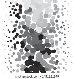 Monochrome geometric vector background. Abstract halftone illustration pattern. Vintage texture