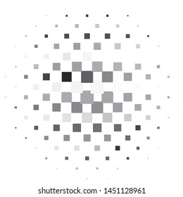 Monochrome geometric vector background. Abstract halftone illustration pattern. Vintage texture