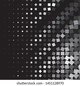 Monochrome geometric vector background. Abstract halftone illustration pattern. Vintage texture