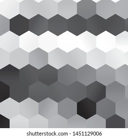 Monochrome geometric vector background. Abstract halftone illustration pattern. Vintage texture