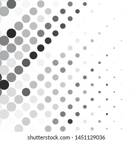 Monochrome geometric vector background. Abstract halftone illustration pattern. Vintage texture