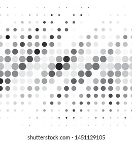 Monochrome geometric vector background. Abstract halftone illustration pattern. Vintage texture