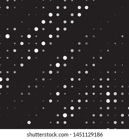 Monochrome geometric vector background. Abstract halftone illustration pattern. Vintage texture