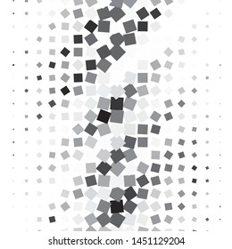 Monochrome geometric vector background. Abstract halftone illustration pattern. Vintage texture