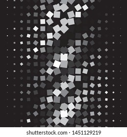 Monochrome geometric vector background. Abstract halftone illustration pattern. Vintage texture